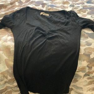 Madewell Black Sweatheart Long sleeve